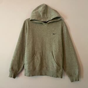 Nike Gray Hoodie Sweatshirt Streetwear 90s Y2K Vintage Men's size Small